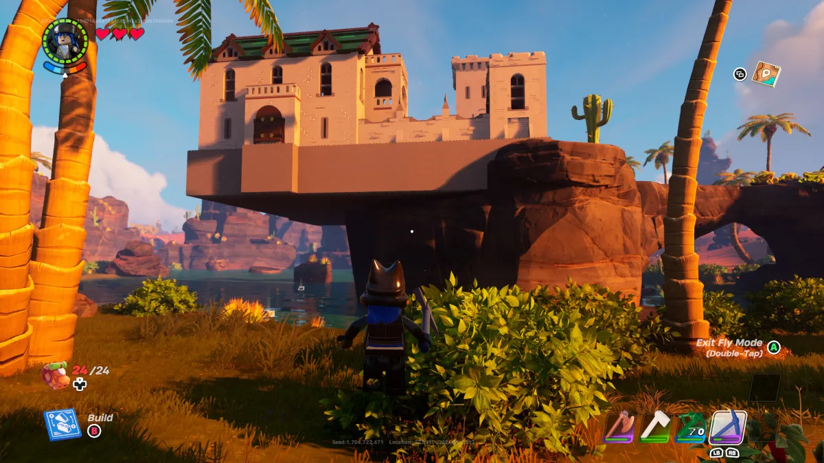 LEGO Fortnite - Người chơi sáng tạo xây lâu đài trên đỉnh núiwebp