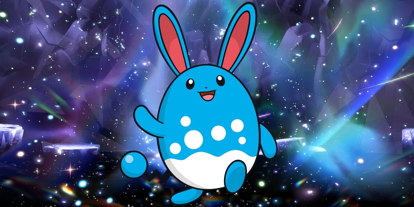 Một chú Marill đáng yêu chào đón Fuecoco mới nở trong Pokemon Scarlet and Violet