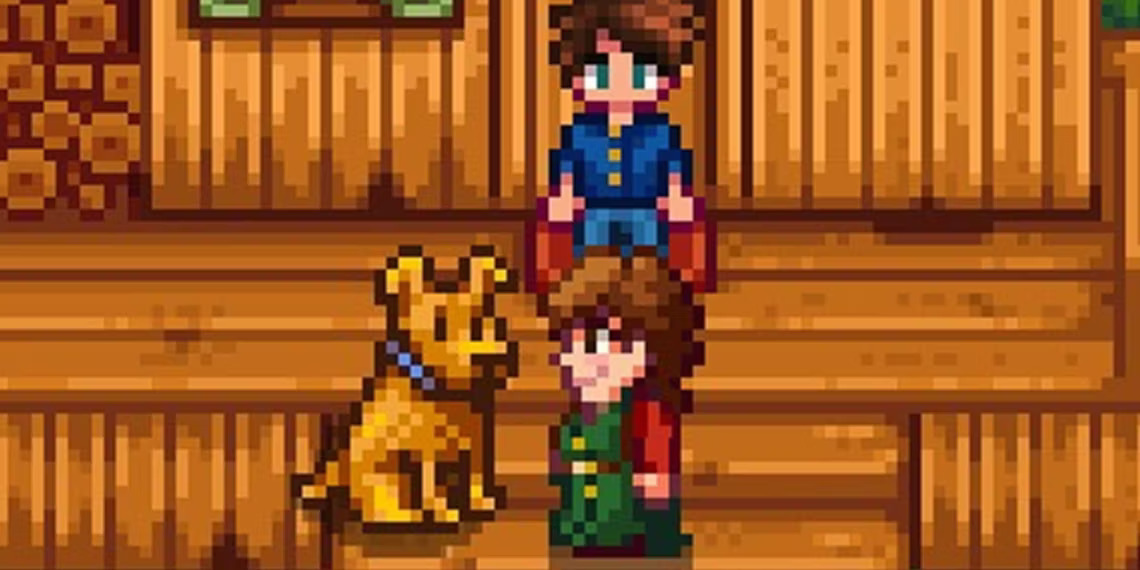 Người hâm mộ Stardew Valley tạo ra chiếc chăn thêu đáng yêu dựa trên chú chó của nông dân
