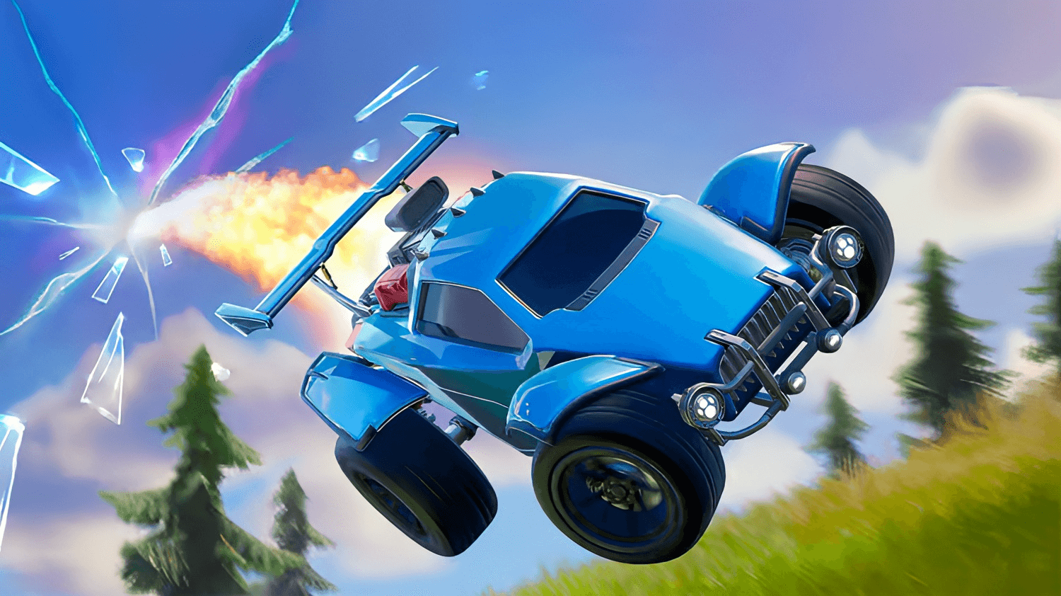 Game thủ Fortnite khám phá tuyệt chiêu bá đạo khiến xe bay lên không