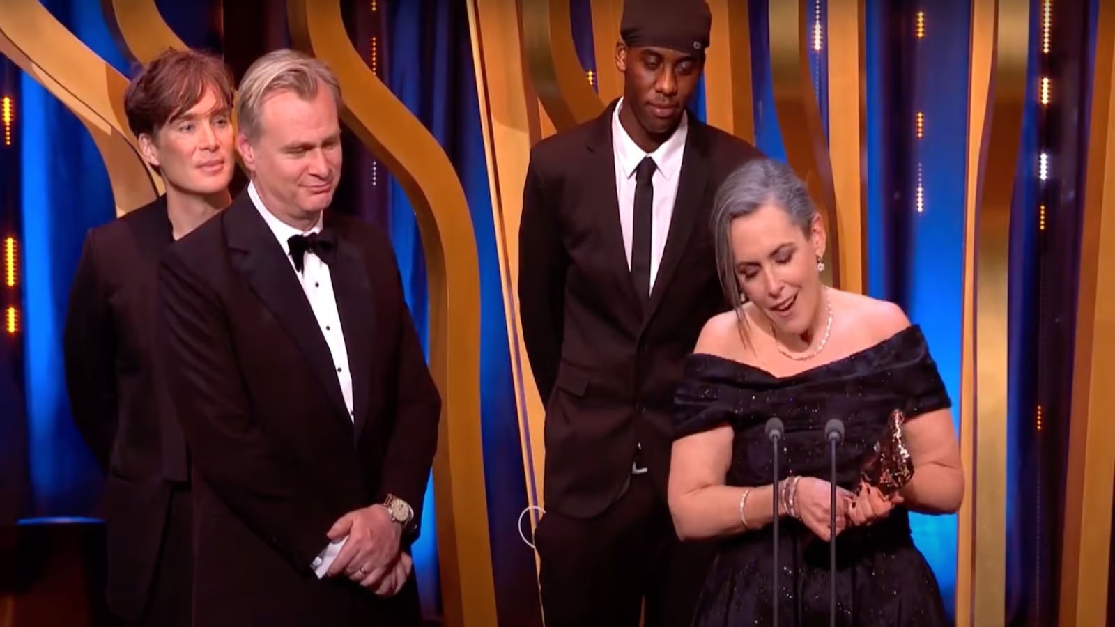 Youtuber lén lên sân khấu nhận giải BAFTA cùng Christopher Nolan