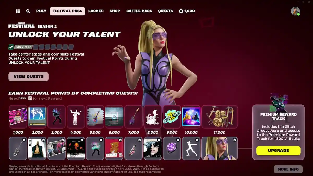 Lễ hội Fortnite bùng nổ mùa 2: Lady Gaga, Nelly, Soundgarden và nhiều nghệ sĩ khác tham gia