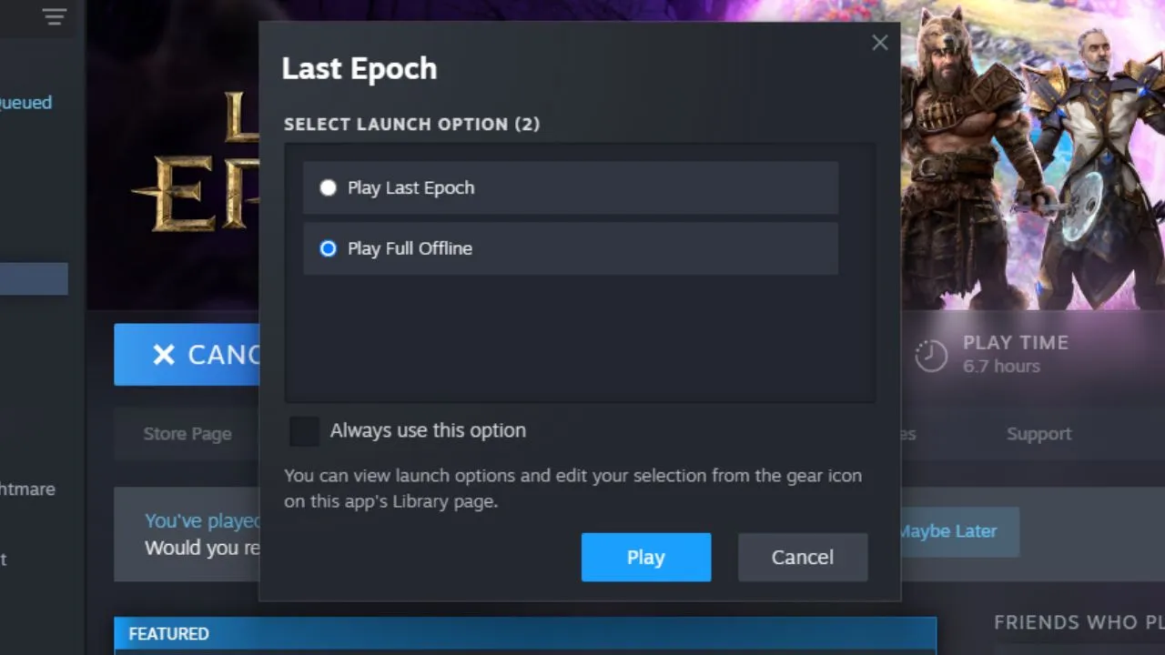 Cách sửa lỗi không chơi online được trong Last Epoch