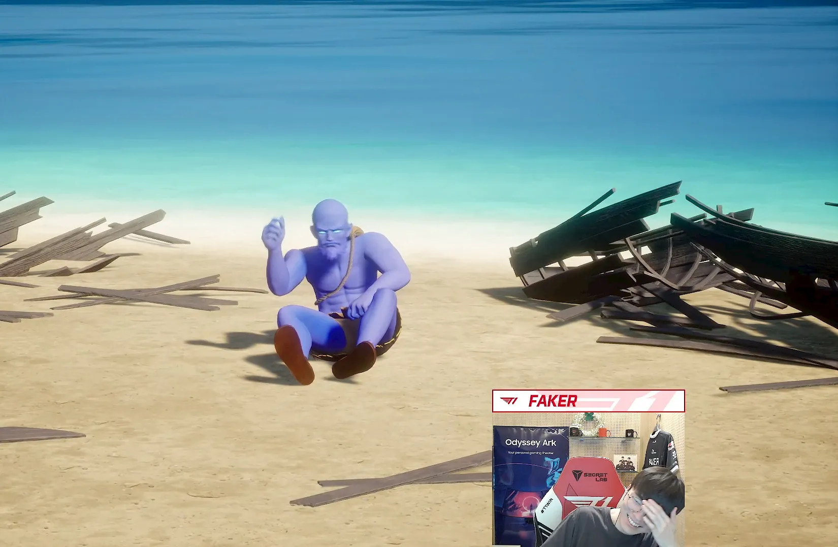 Faker đưa LoL đến Palworld, hóa thân thành Ryze cùng đồng đội T1
