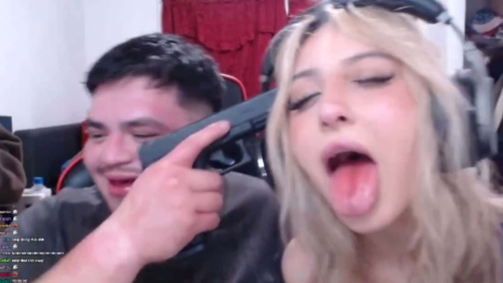 Streamer bị ban vì chĩa súng vào đầu một người phụ nữ trên stream