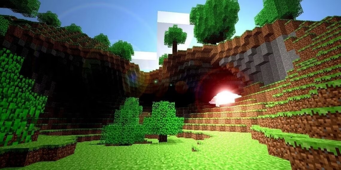 Đi bộ 10 triệu block trong Minecraft, thế giới trở nên kỳ lạ