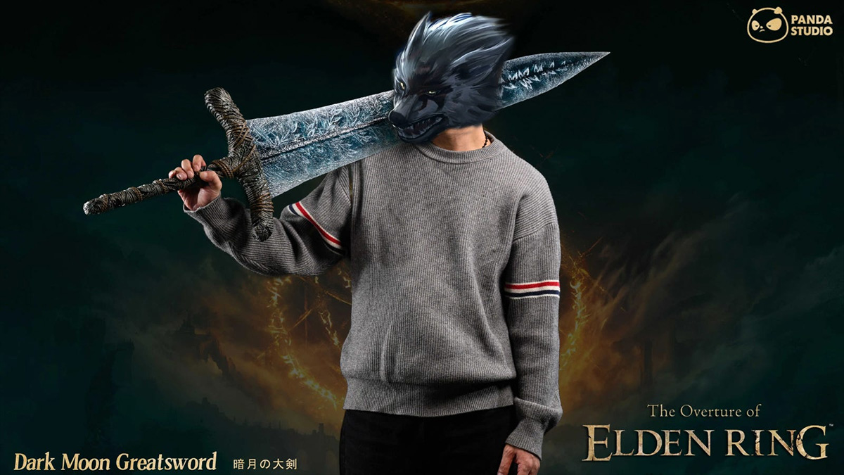 Thanh kiếm Dark Moon Greatsword kích thước thật trong Elden Ring được rao bán hơn 11 triệu