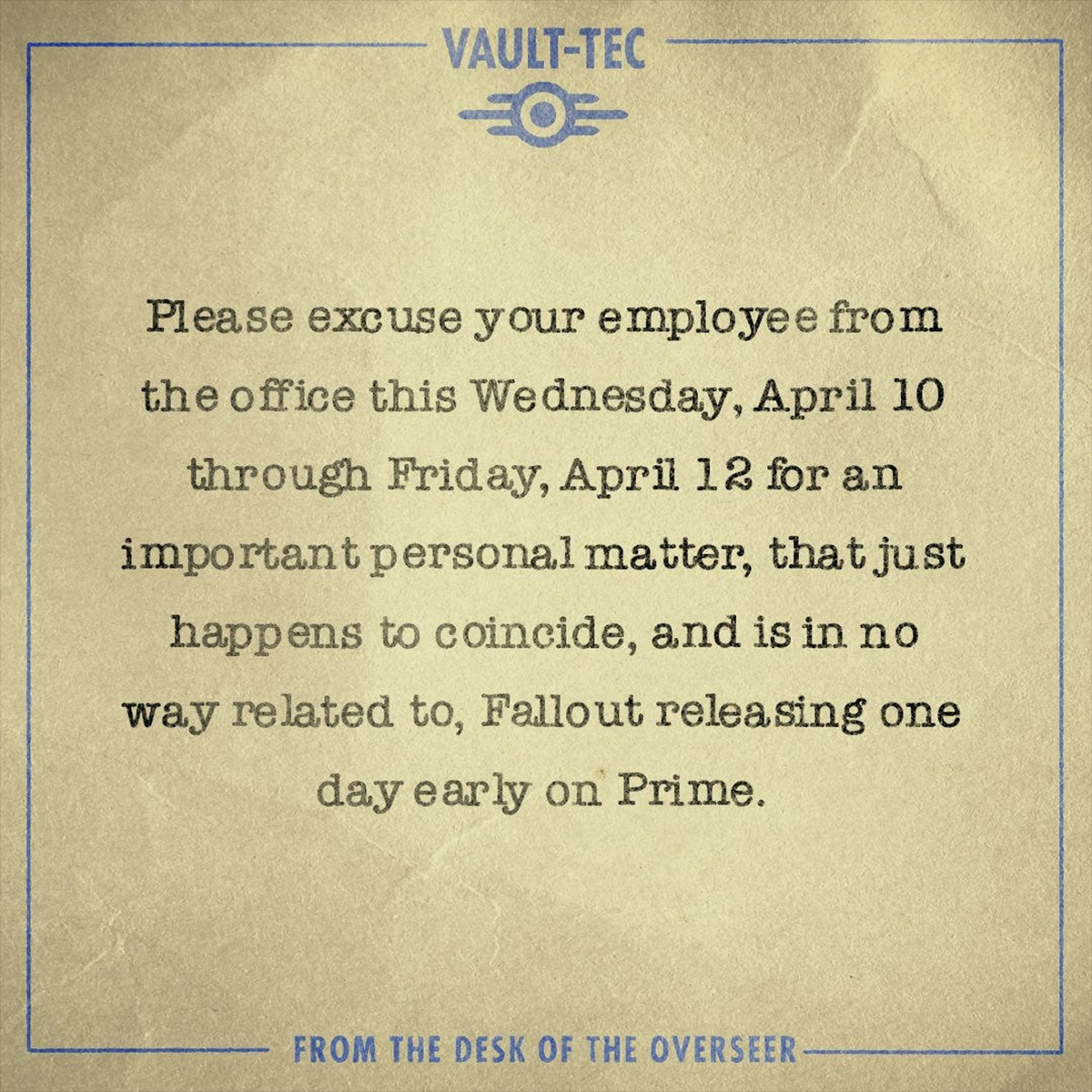Phim truyền hình Fallout bất ngờ công bố phát hành sớm