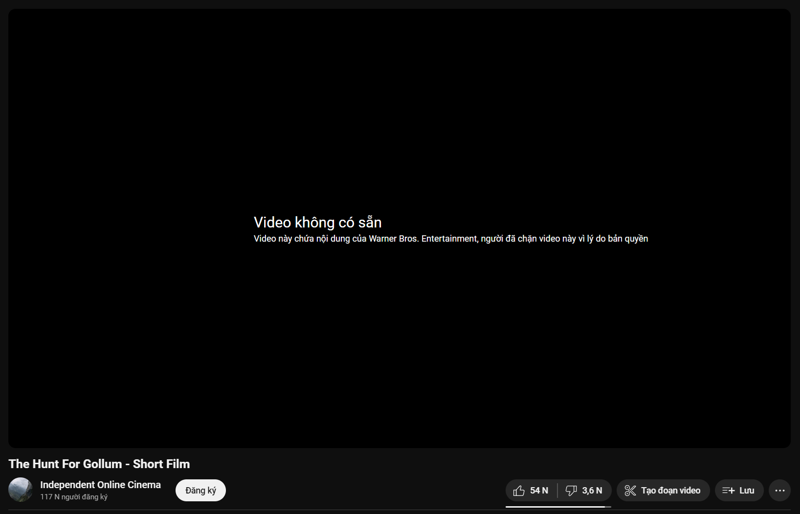 Phim Chúa Nhẫn mới được công bố, WB cũng đánh sập bộ phim fan làm trên Youtube