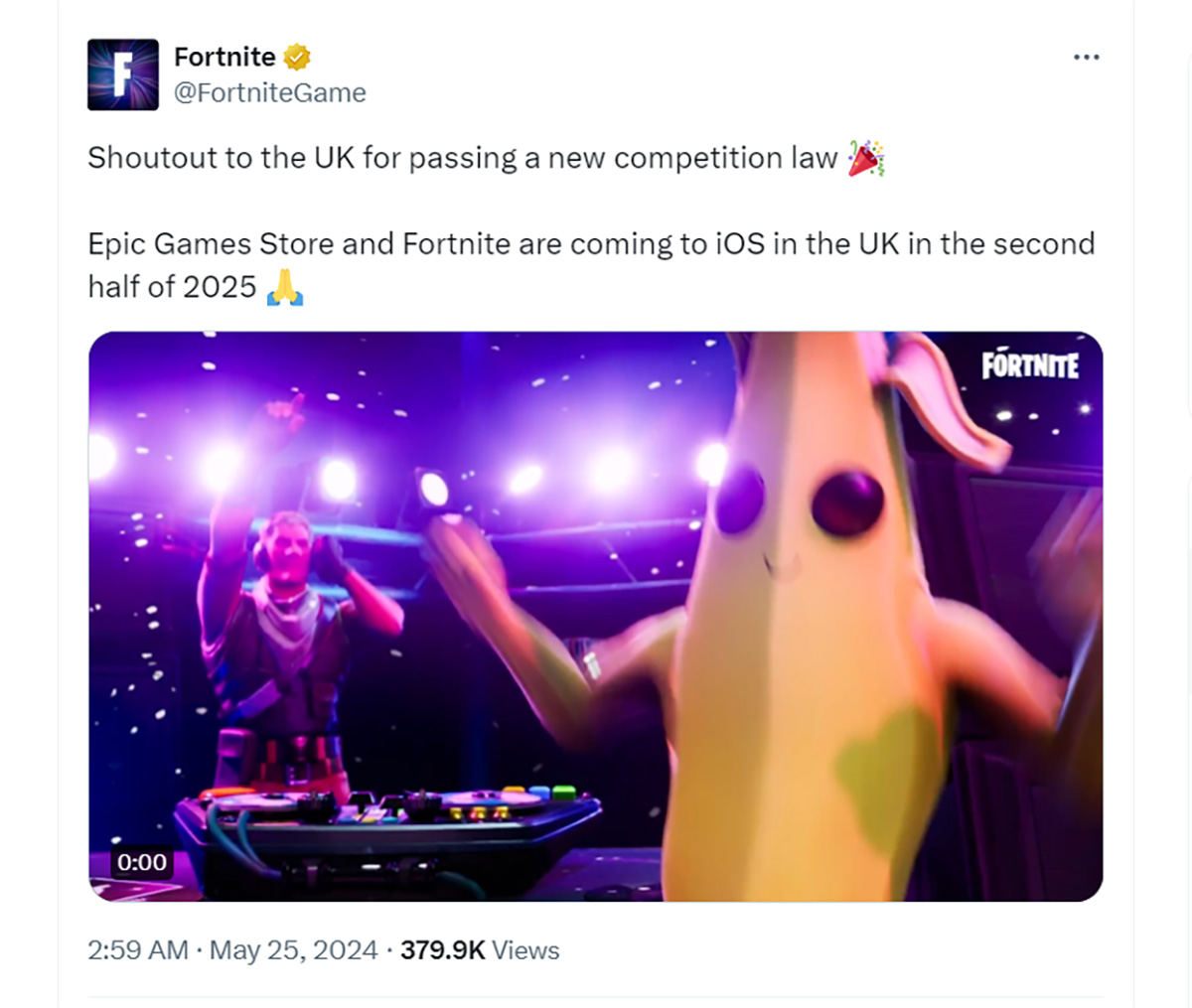 Epic tuyên bố đưa cửa hàng game và Fortnite quay lại iOS tại Anh