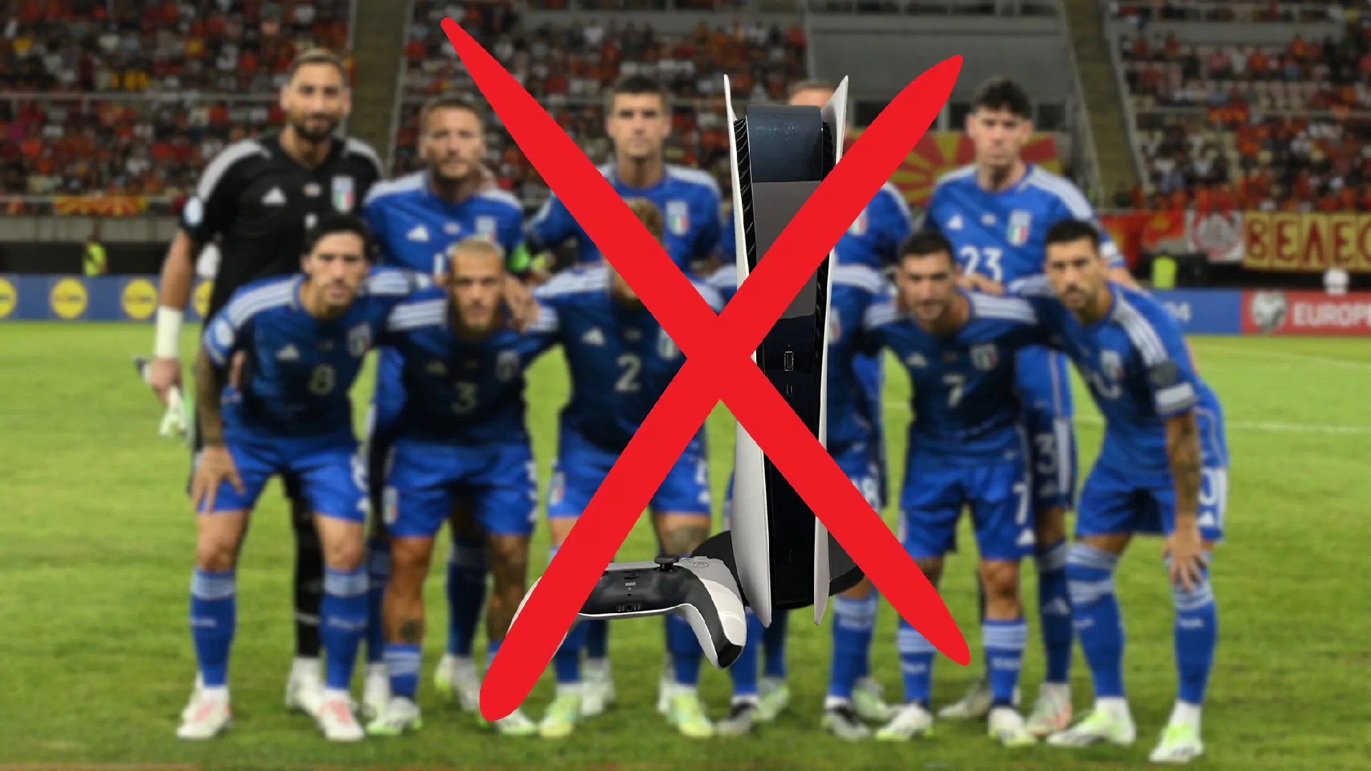 Đội tuyển Italy vẫn sẽ cho cầu thủ chơi PS5 tại Euro 2024