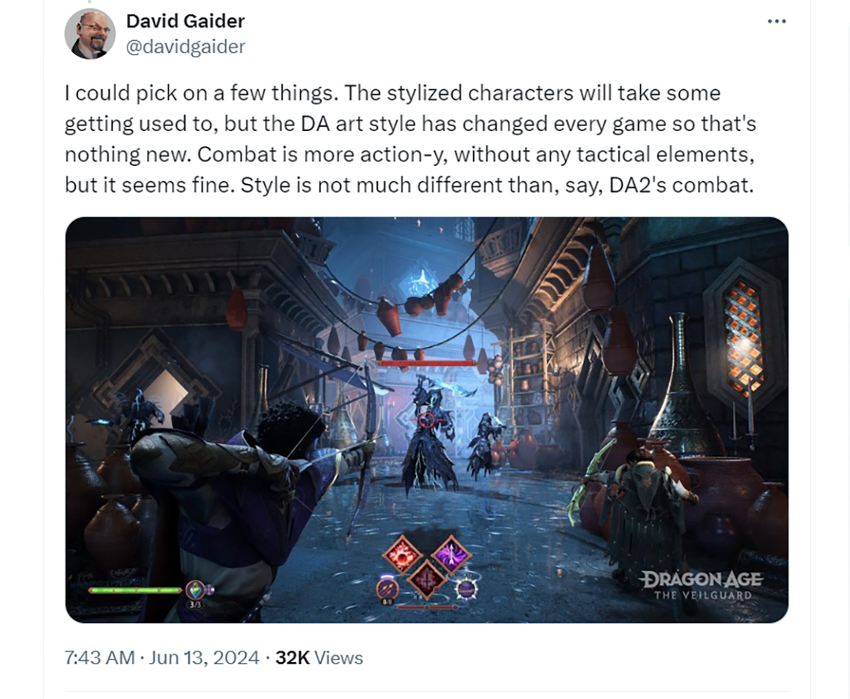 Cựu lãnh đạo dòng game khen trailer gameplay của Dragon Age: The Veilguard