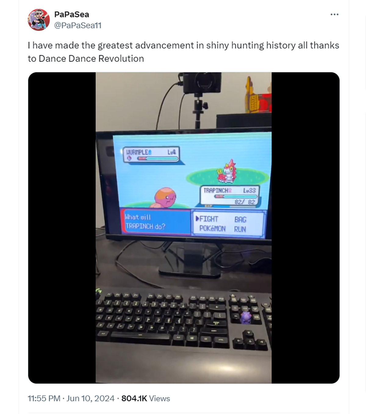 Game thủ tâm huyết dùng thảm nhảy DDR để săn Pokemon hiếm