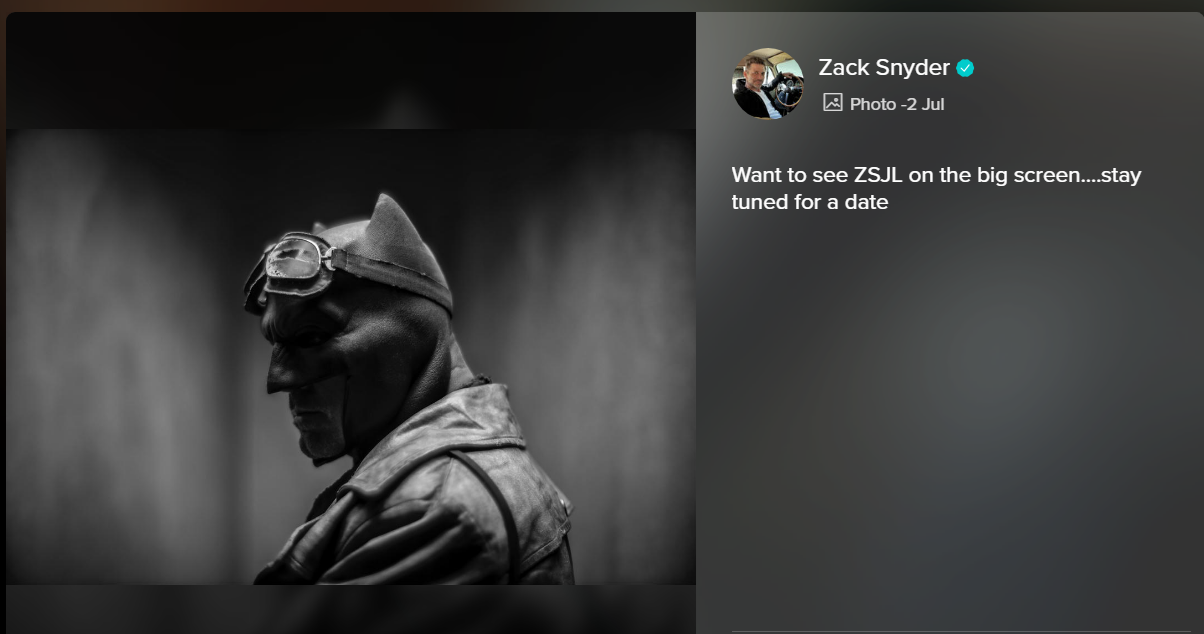 Zack Snyder's Justice League có vẻ sắp được chiếu rạp