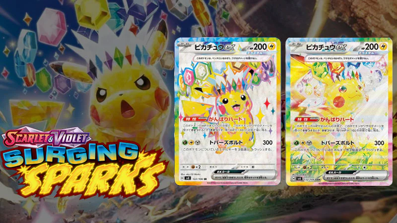 Pikachu ex cháy hàng ngay sau khi ra mắt, giá bán Surging Sparks tăng chóng mặt-gamelade
