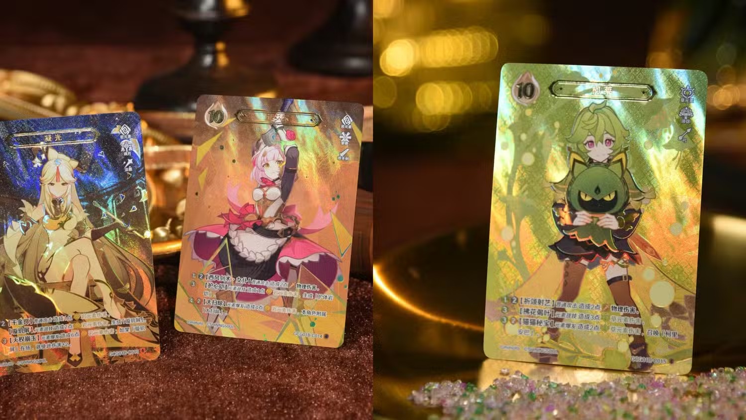 Người hâm mộ Genshin Impact đam mê sưu tập sắp có thể sưu tập thẻ bài Genius Invokation TCG dưới dạng vật lý.-gamelade