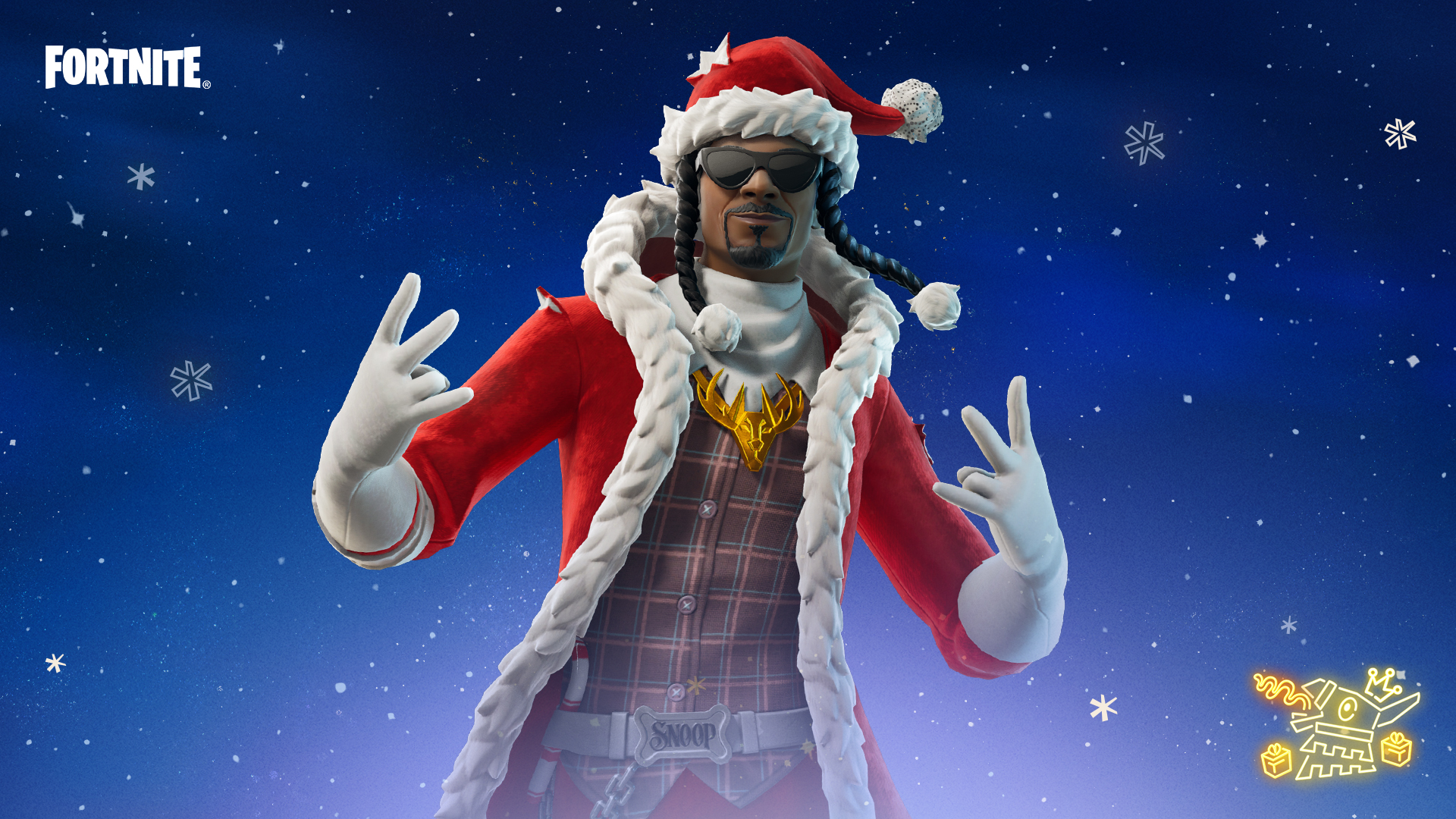 Fortnite tặng FREE trang phục Santa Dogg trong Winterfest 2024 - Gamelade