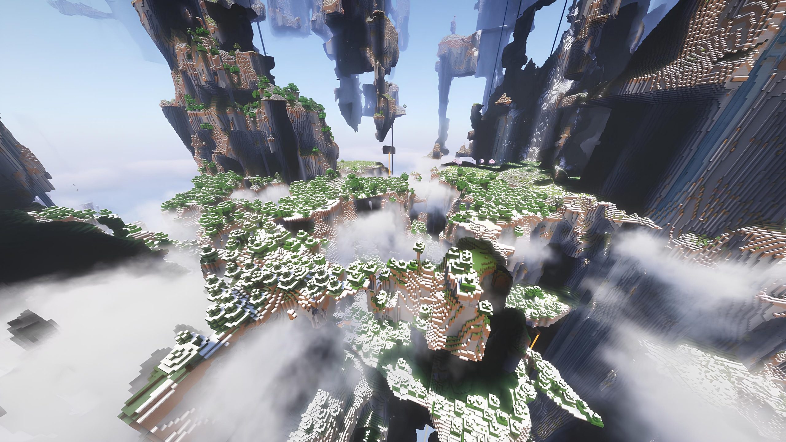 Game thủ Minecraft "gây sốt" với ý tưởng quần xã sinh vật đảo trên trời độc đáo - Gamelade