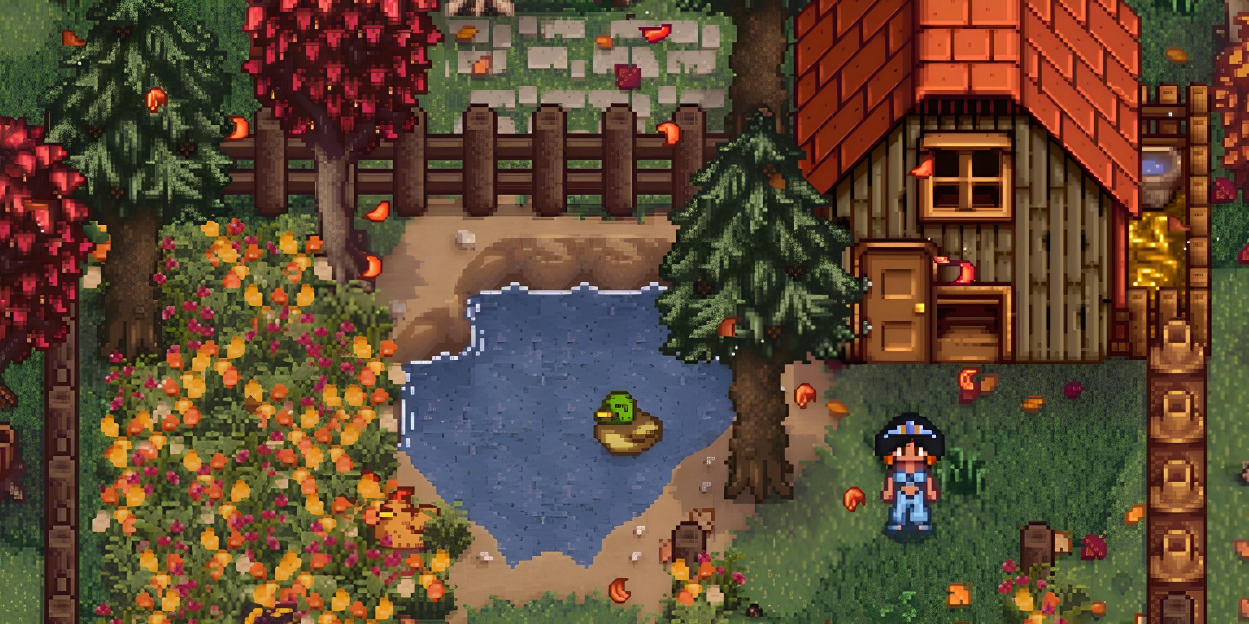 "Cười té ghế" với lỗi game mới trong Stardew Valley: Chuồng gà "bay lên nóc nhà"? - Gamelade