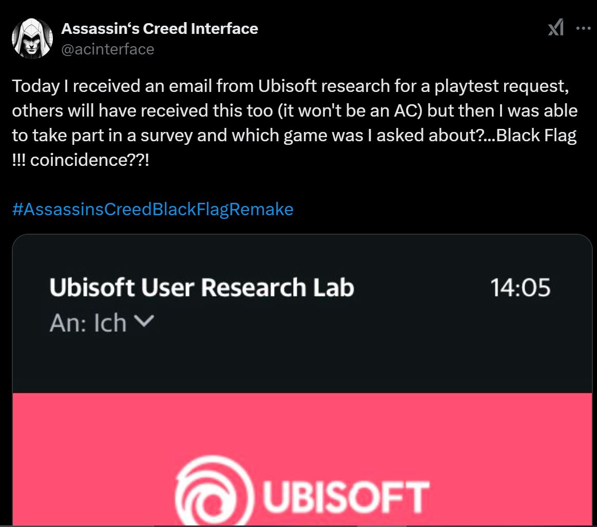 Ubisoft khảo sát ý kiến người hâm mộ về Assassin’s Creed 4 Remake - Gamelade