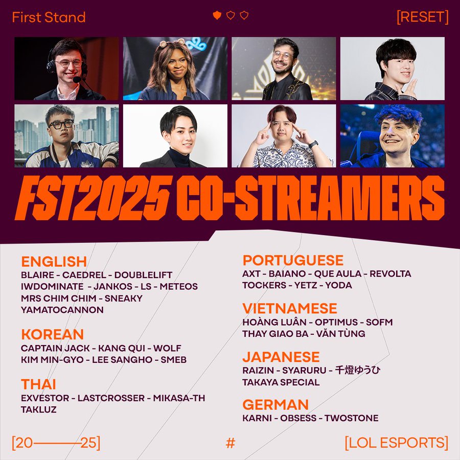 First Stand công bố dàn co-streamer LMHT tại Việt Nam-gamelade