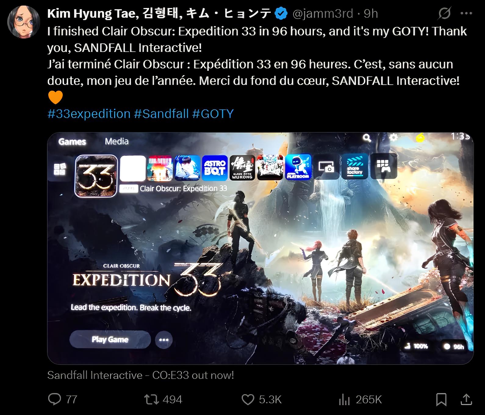 Đạo diễn Stellar Blade "chấm" Clair Obscur: Expedition 33 cho danh hiệu Game của năm 2025 - Gamelade