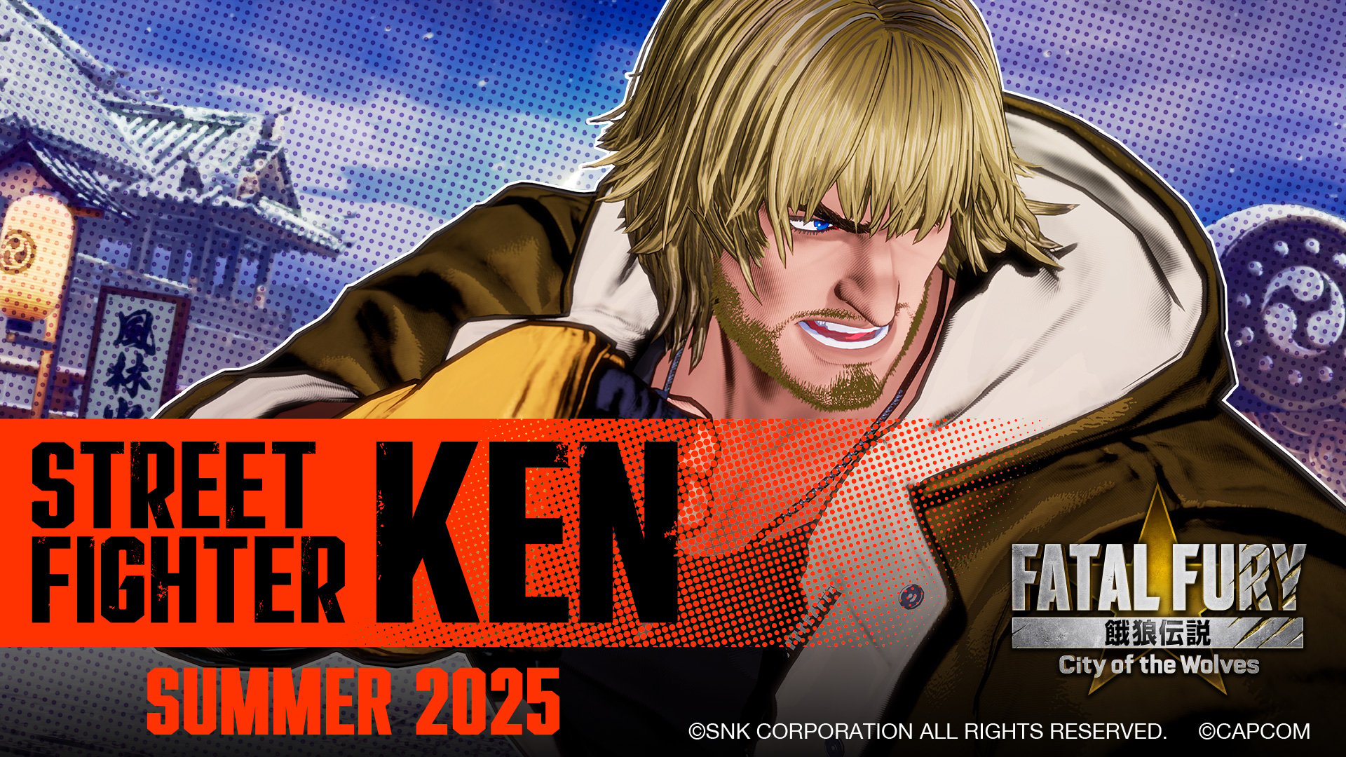 Huyền thoại Street Fighter Ken Masters chính thức cập bến Fatal Fury: City of the Wolves-gamelade