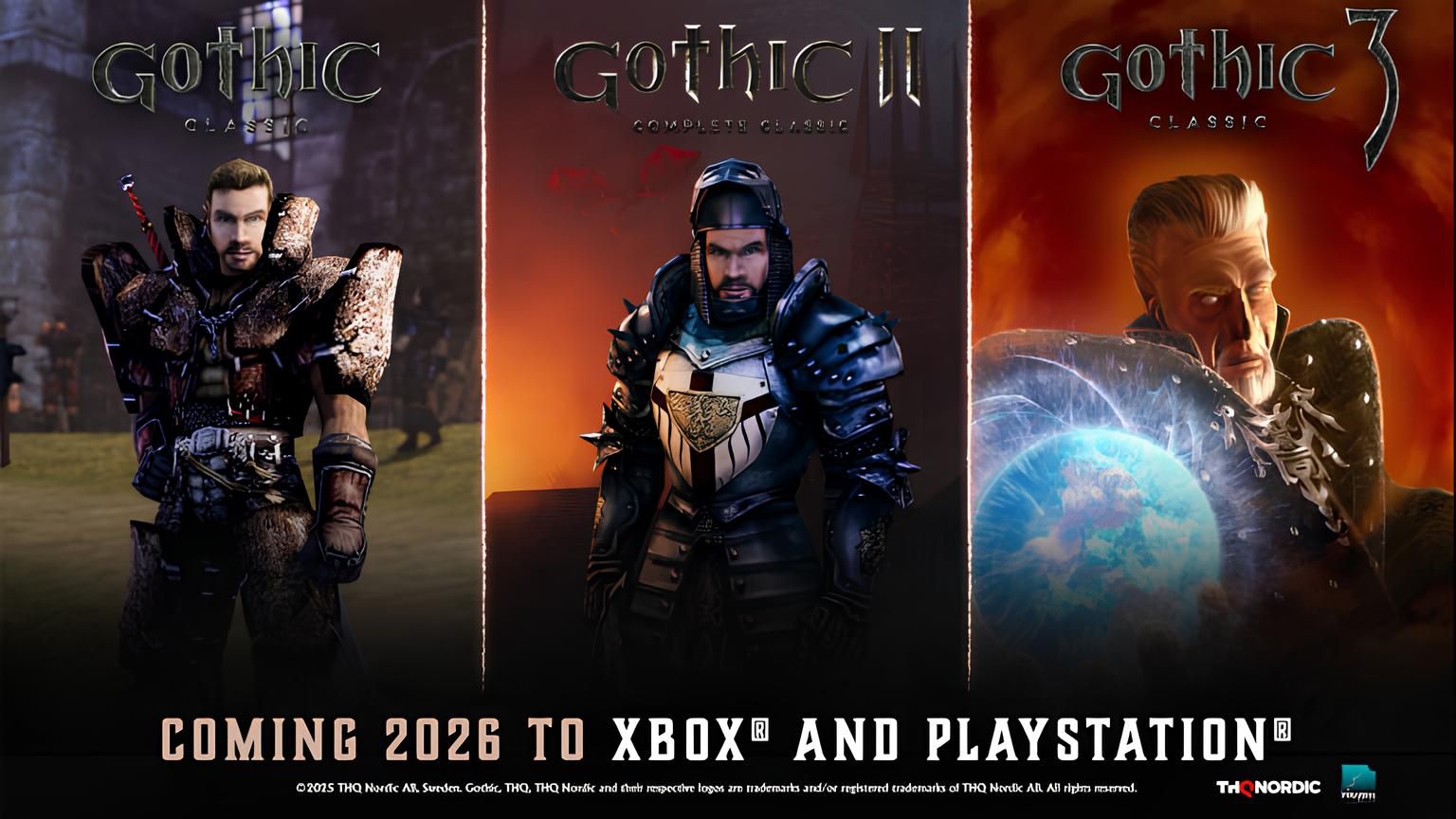 Bộ ba game Gothic Classic được công bố cho hệ máy PlayStation và Xbox-gamelade