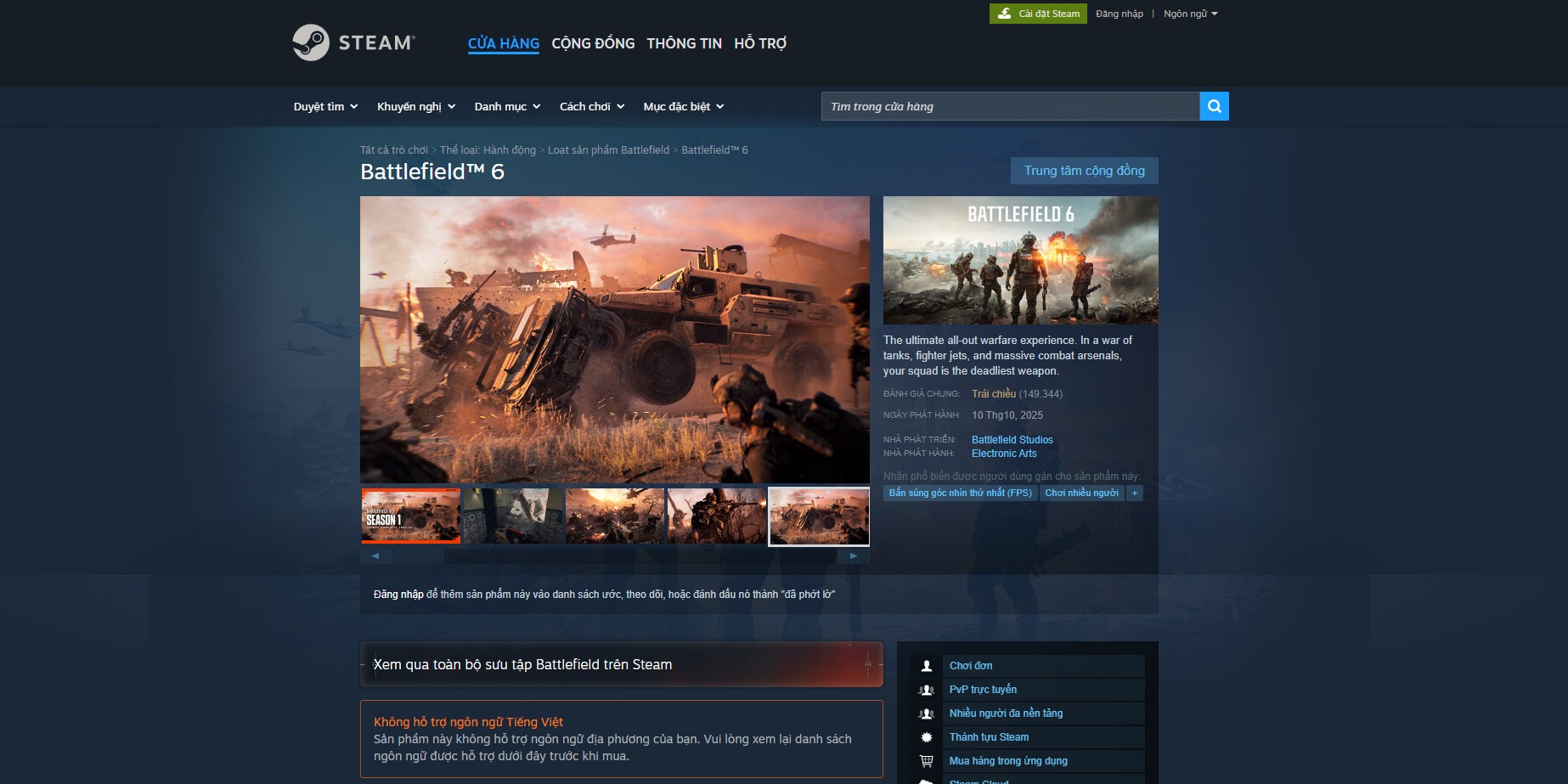 Battlefield 6 hứng 'bão' đánh giá 'trái chiều' trên Steam: Người chơi bức xúc vì quảng cáo, tố bị nhà phát hành 'bỏ rơi' - Gamelade