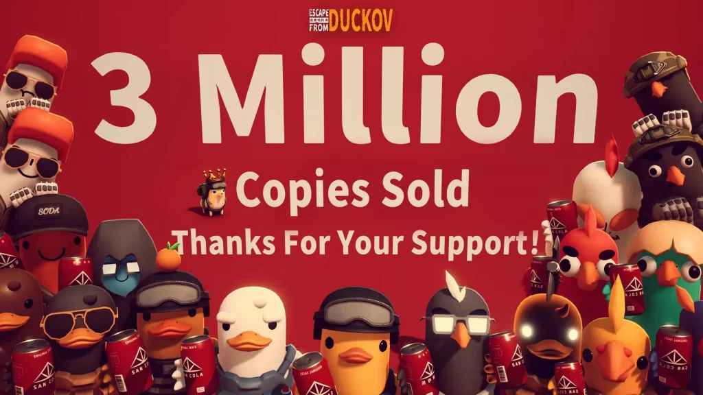 Escape from Duckov cán mốc 3 triệu bản bán ra-gamelade