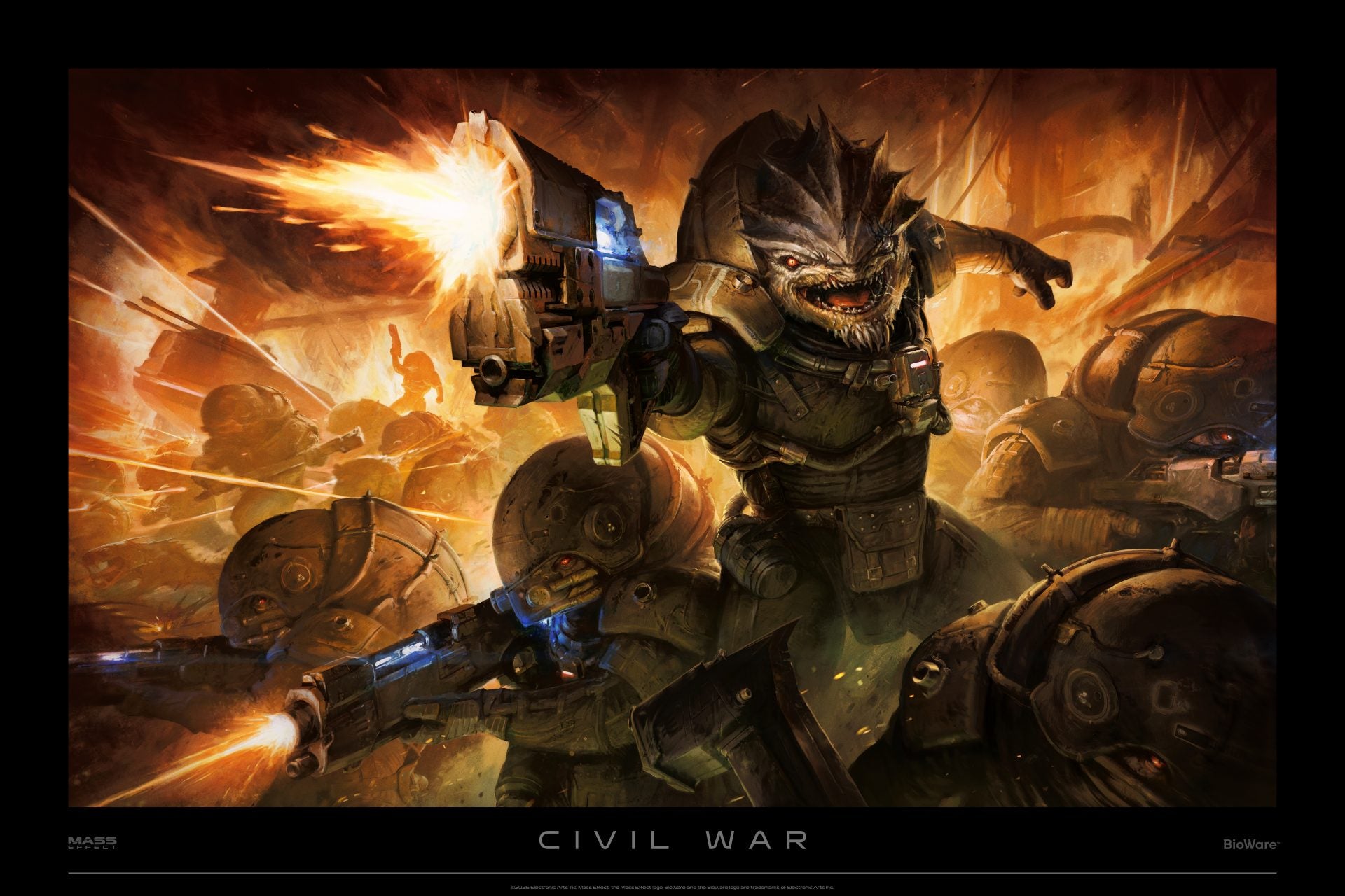 New Mass Effect 5 Artwork hé lộ cuộc nội chiến khốc liệt giữa tộc Krogan-gamelade