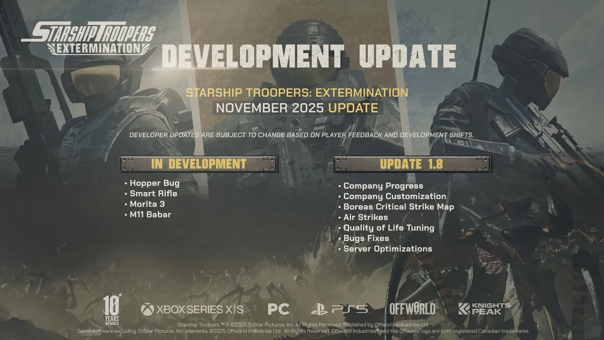 Starship Troopers: Extermination bổ sung airstrikes trong bản cập nhật 1.8-gamelade