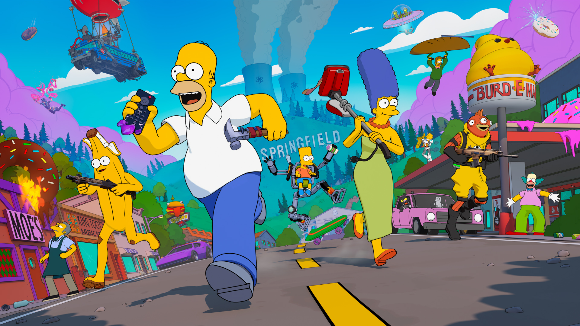 Fortnite bổ sung loạt vũ khí Simpsons trong bản cập nhật tuần này-gamelade