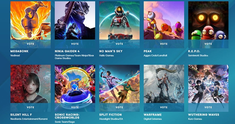 The Game Awards 2025 công bố danh sách đề cử Players’ Choice-gamelade