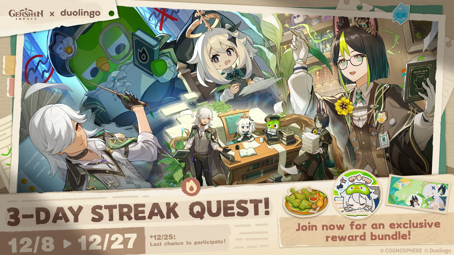 Genshin Impact công bố sự kiện crossover cùng Duolingo-gamelade