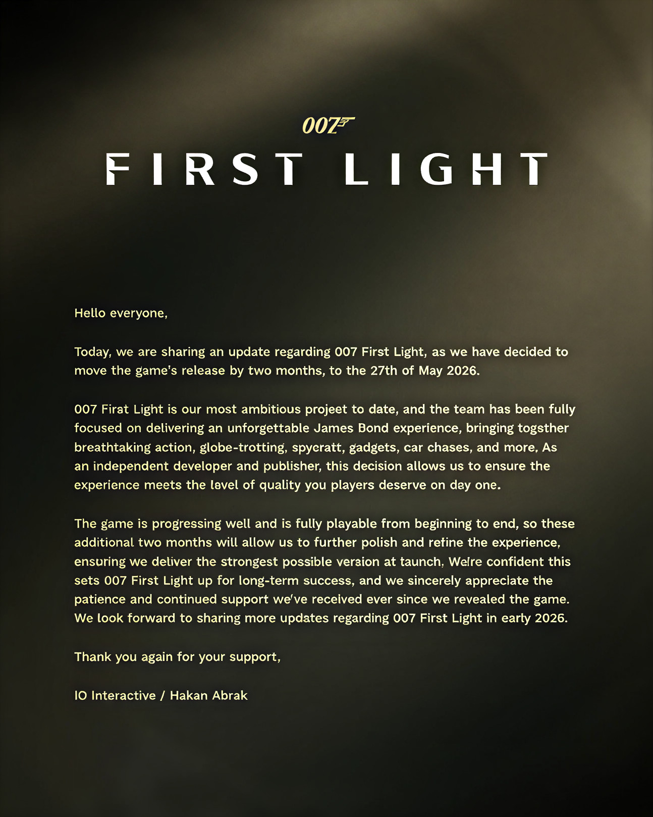 Bom tấn 007 First Light bất ngờ bị dời lịch phát hành - Gamelade