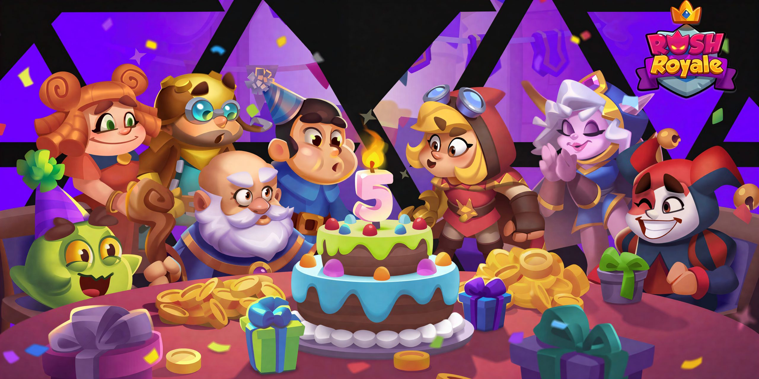 Rush Royale kỷ niệm 5 năm ra mắt và cán mốc 100 triệu lượt tải - Gamelade