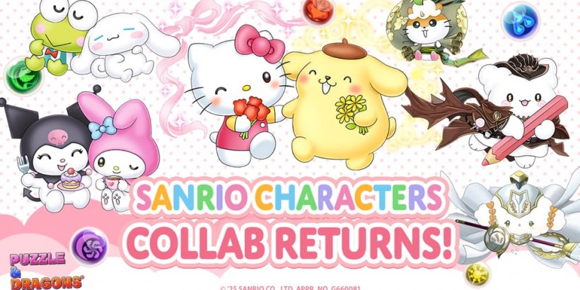 Puzzle & Dragons tiếp tục hợp tác Sanrio, Hello Kitty và bạn bè trở lại các dungeon - gamelade