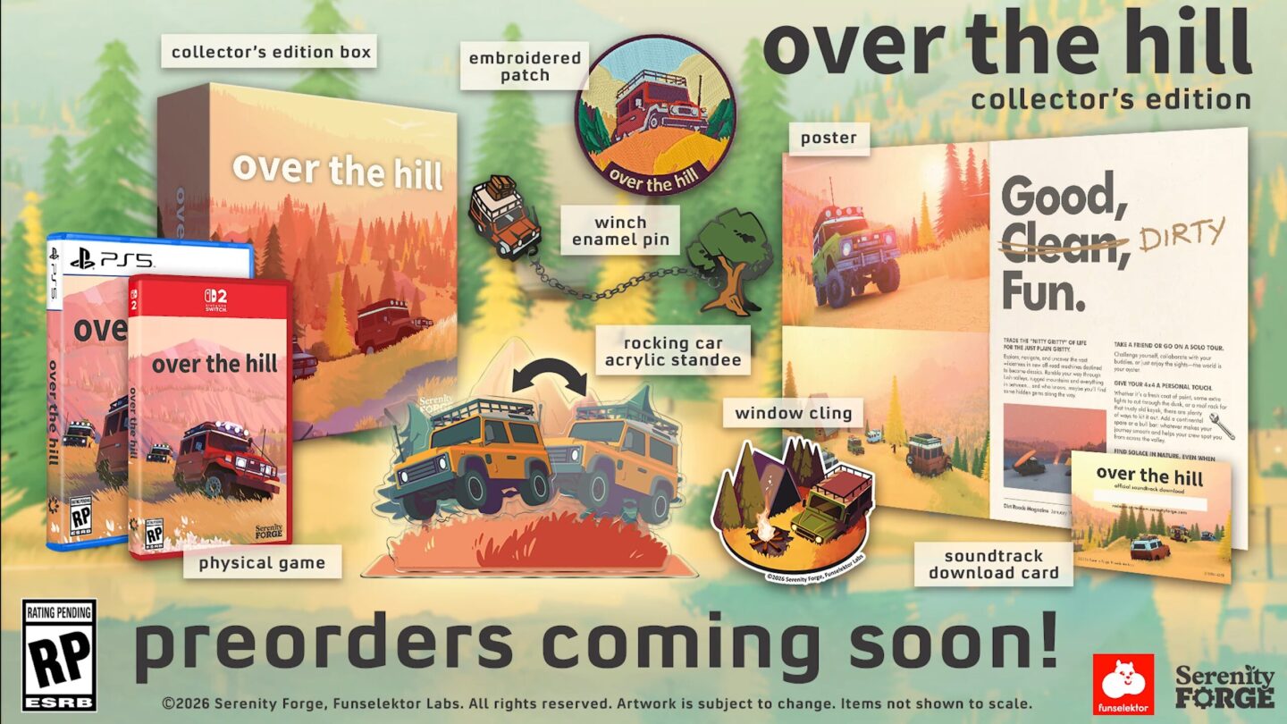 Over the Hill - tựa game khám phá off-road công bố phát hành trên PS5, Xbox Series và Switch 2 sau bản PC - gamelade