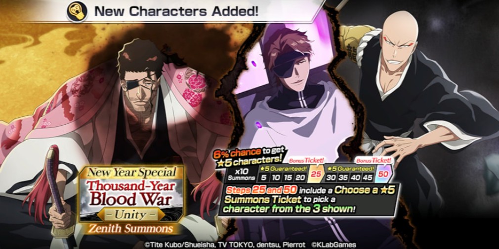 Bleach: Brave Souls ra mắt "Thousand-Year Blood War Zenith Summons: Unity - gamelade -gamelade