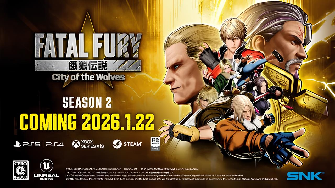 Fatal Fury: City of the Wolves công bố lộ trình DLC Season 2-gamelade