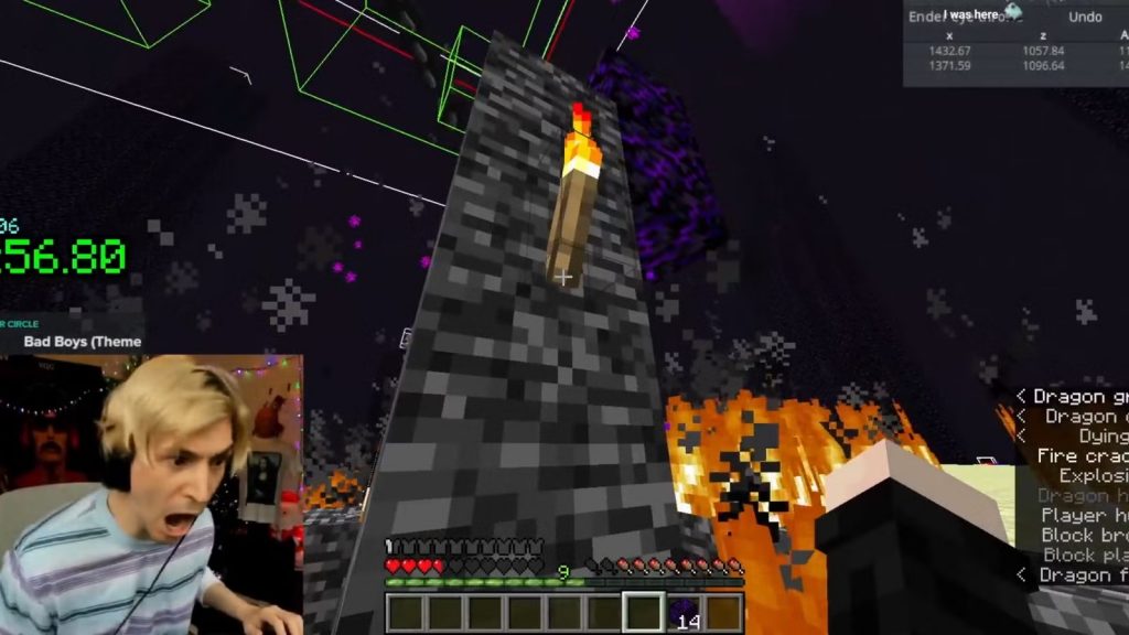 xQc chính thức phá vỡ kỷ lục speedrun trong Minecraft-gamelade