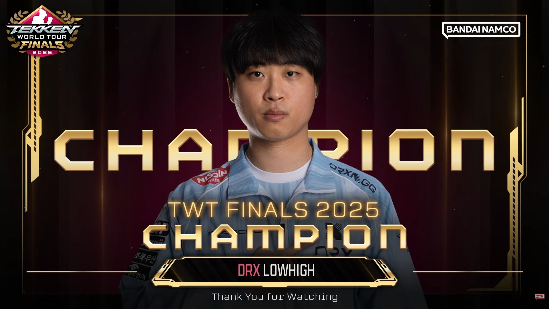 DRX LowHigh đăng quang ngôi vô địch Tekken World Tour 2025 Finals-gamelade