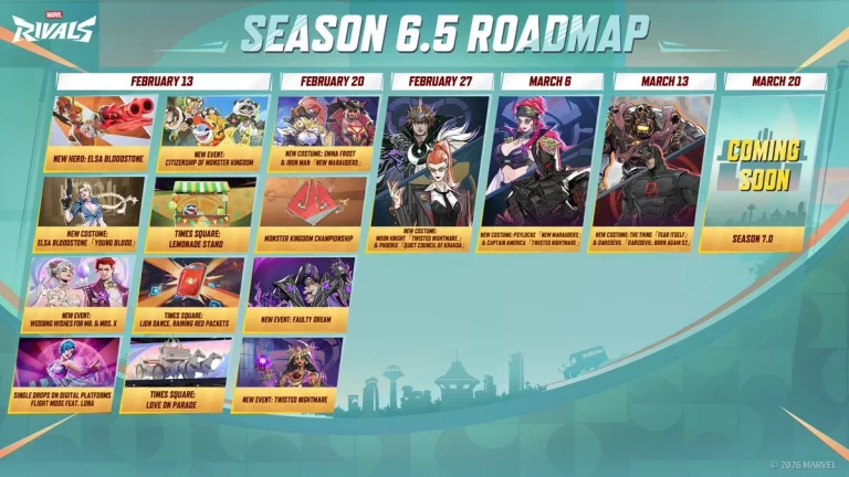 Lộ trình Marvel Rivals Mùa 6.5 được công bố-gamelade