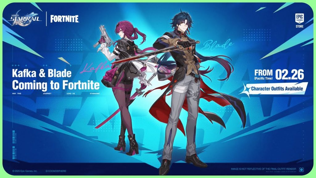 Kafka và Blade từ Honkai: Star Rail chính thức cập bến Fortnite-gamealde