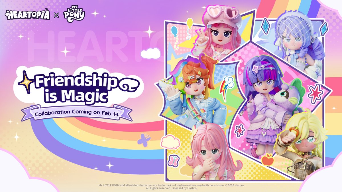 Heartopia chính thức công bố sự kiện hợp tác My Little Pony - gamelade