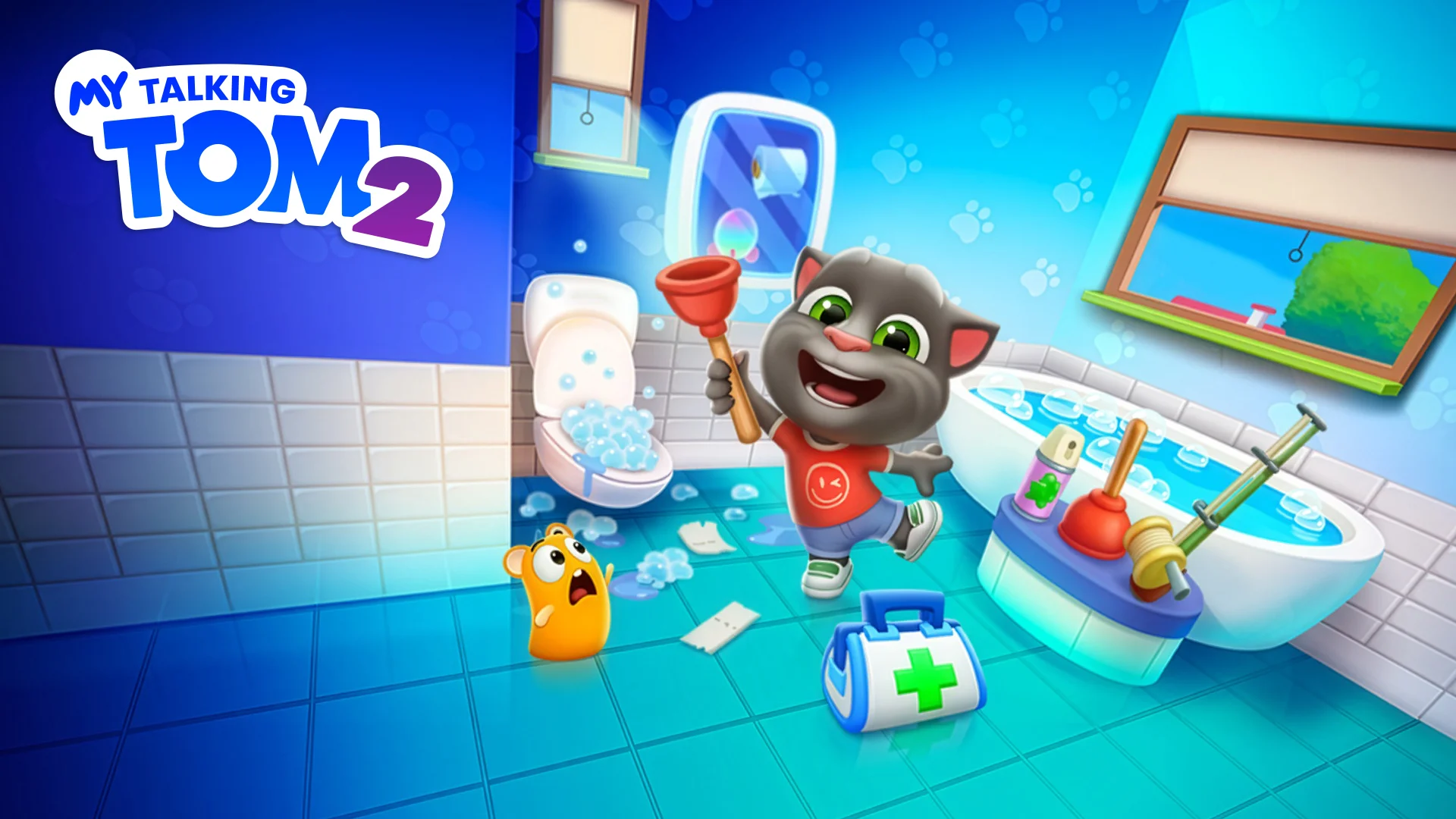 My Talking Tom 2 và My Talking Tom Friends cập nhật lớn, mở thêm tầng mới và nâng cấp gameplay phòng tắm - gamelade