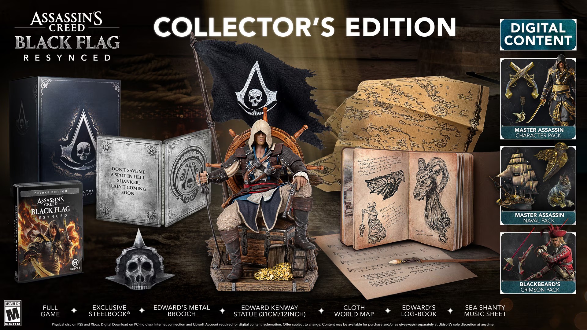Ubisoft công bố chi tiết phiên bản giới hạn Collector's Edition của Assassin's Creed Black Flag Resynced-gamelade