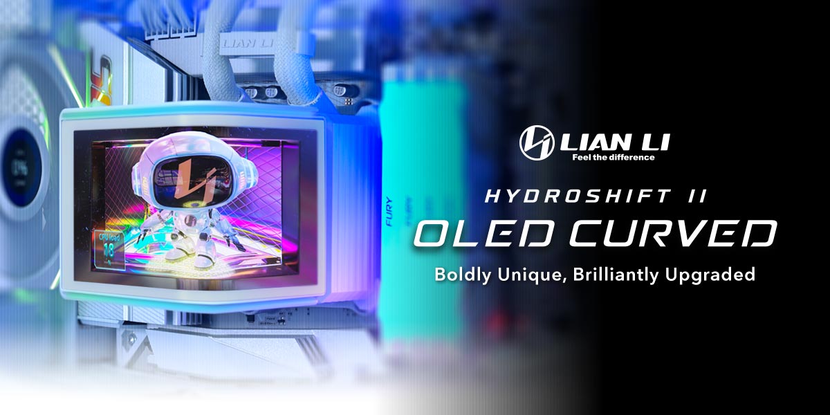 Lian Li trình làng tản nhiệt nước HydroShift II OLED Curved 360-gamelade