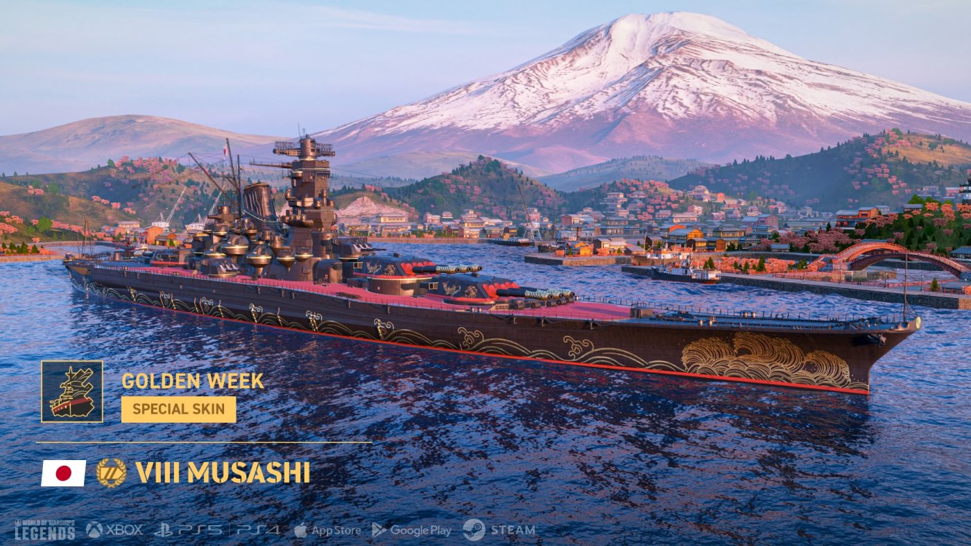 World of Warships: Legends tung đại update Golden Week, h&eacute; lộ m&agrave;n collab với anime đ&igrave;nh đ&aacute;m - gamelade